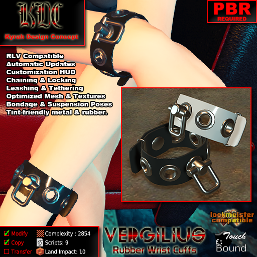 Vergilius wrist cuffs - product shot