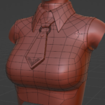 first modeling draft - wireframe front