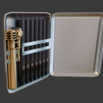 Smoking kit - silver case