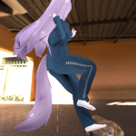 Prisoner uniform - moe base posed 3/4 back