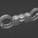 Plattenbau and handcuffs - low poly modeling