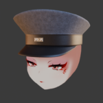 An intimidating conductor's hat on my pissed off face