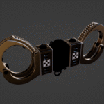 Sci-fi cuff - partially textured