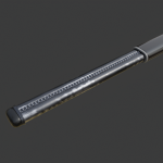 Expanding baton - the extended section