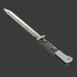 Guns and Blades - butcher blade, saw back detail