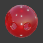 gag ball texture with 3 holes