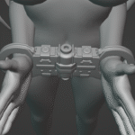 Plattenbau and handcuffs - on wrists